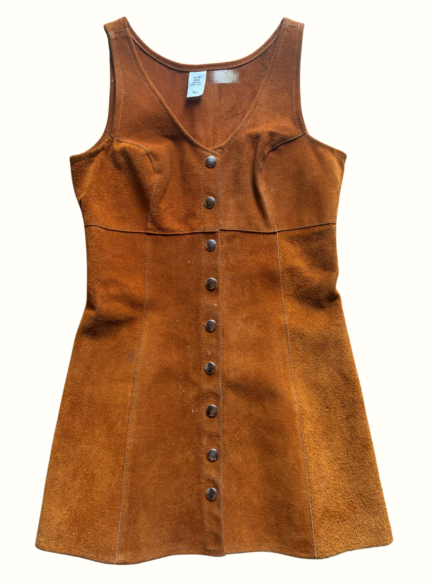 Vintage Suede Mini Dress