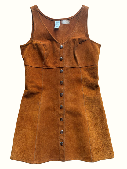 Vintage Suede Mini Dress