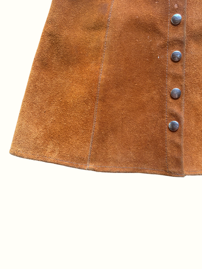 Vintage Suede Mini Dress