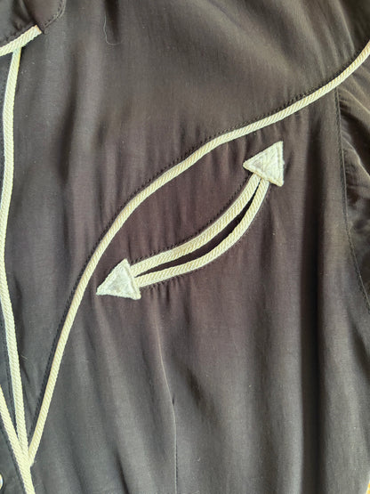 Vintage Pearl Snap Dress