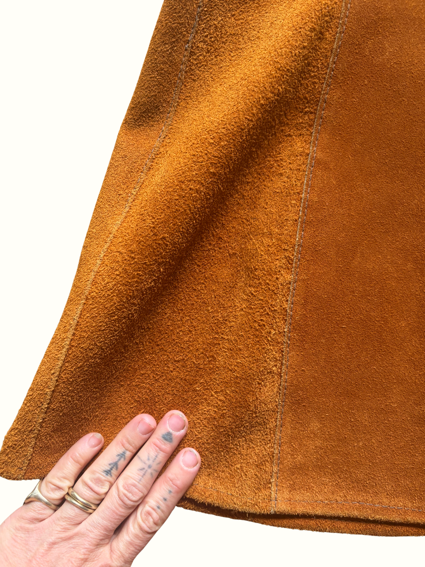 Vintage Suede Mini Dress