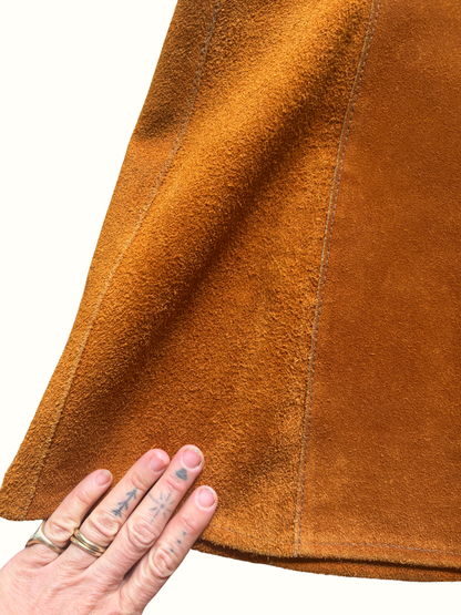 Vintage Suede Mini Dress