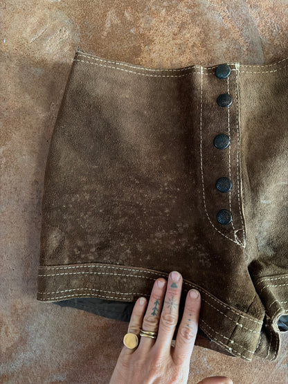 Vintage Suede Hot Pants