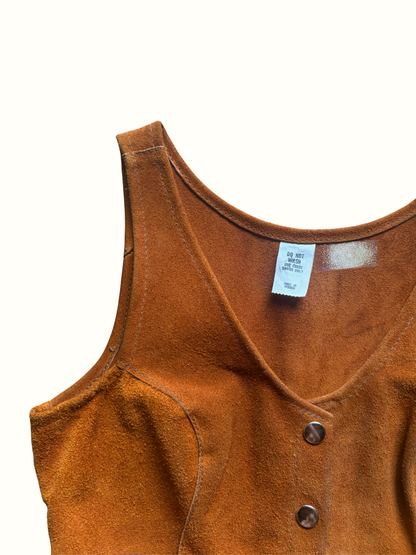 Vintage Suede Mini Dress