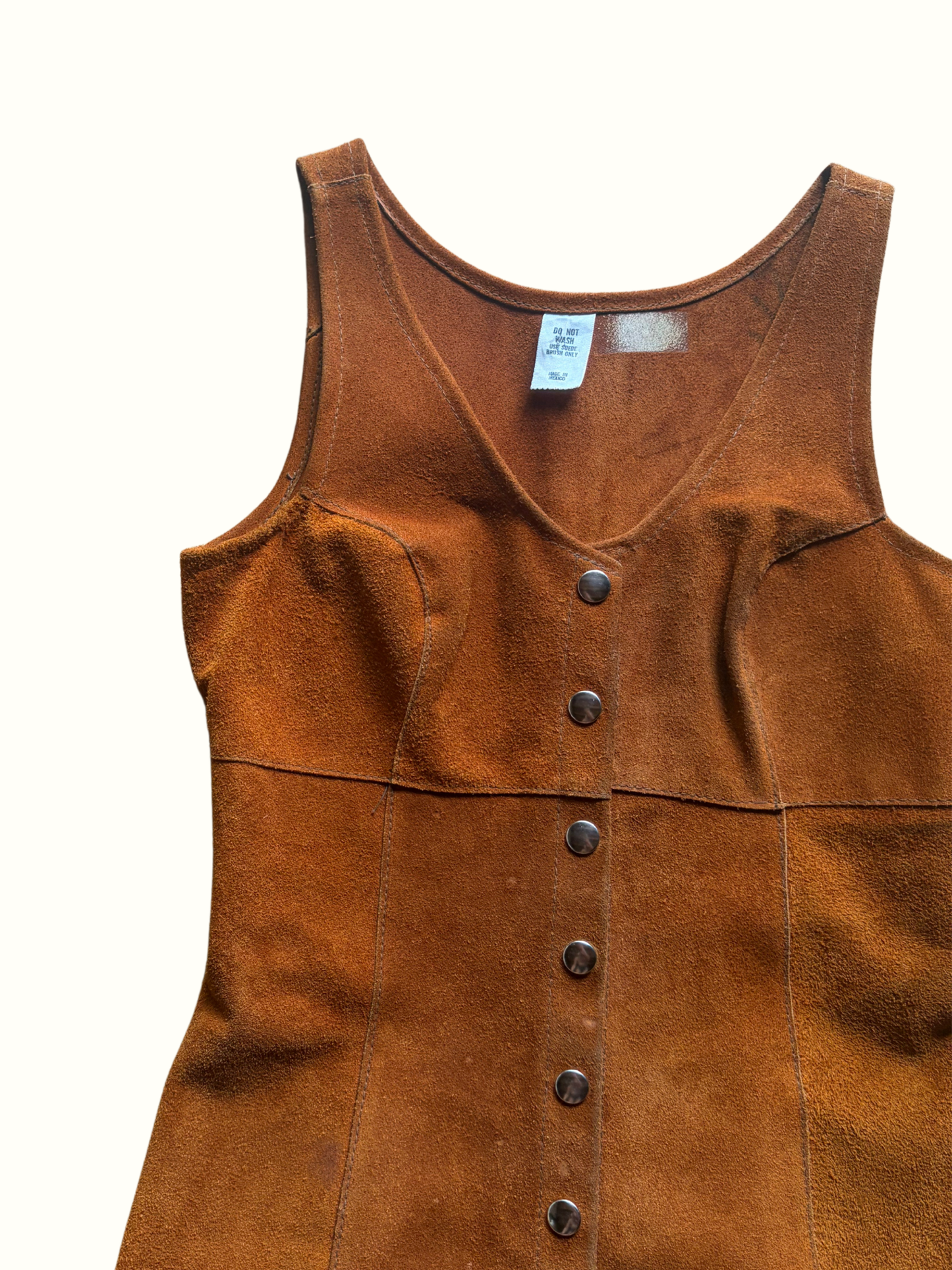 Vintage Suede Mini Dress