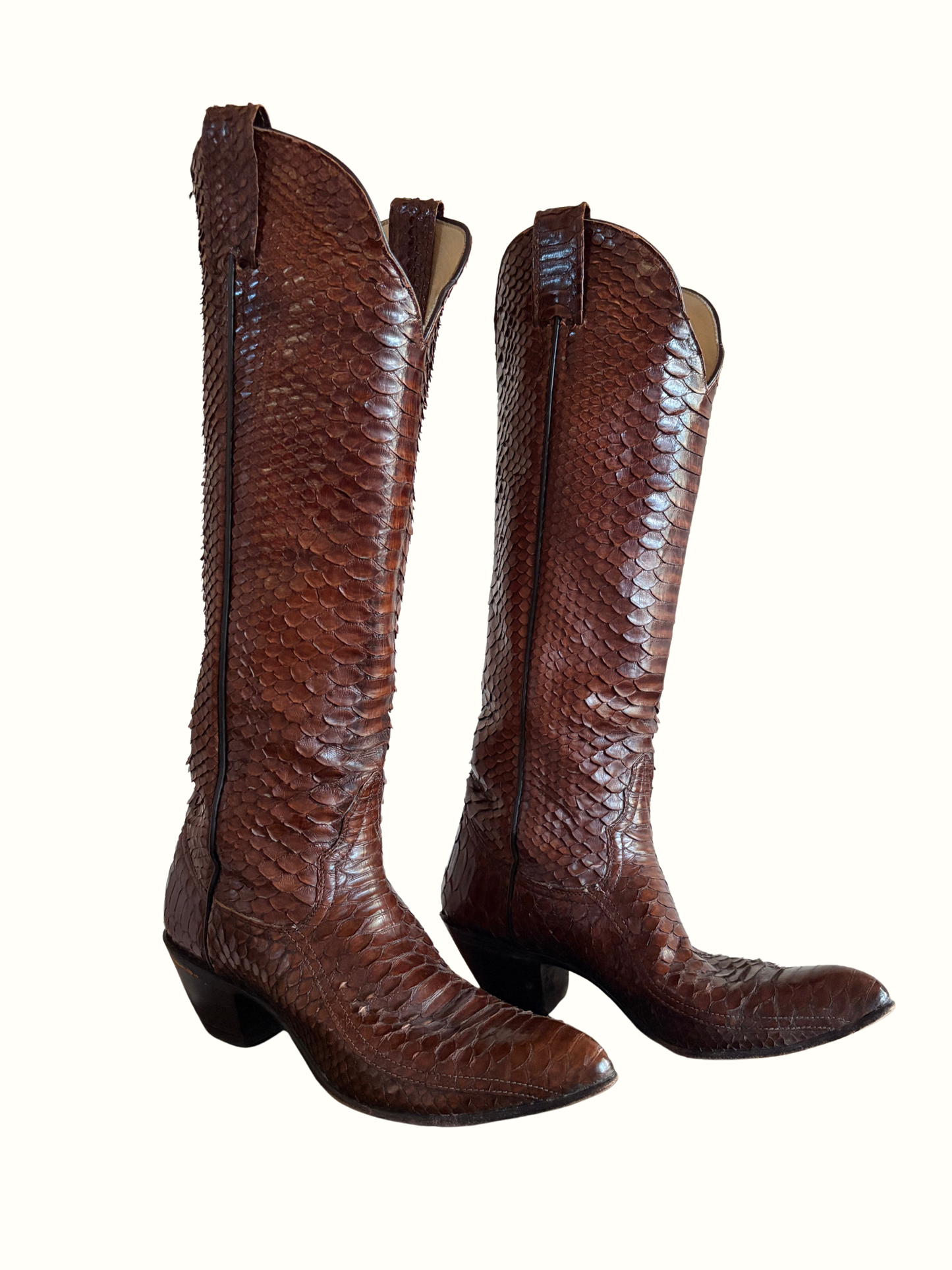 Vintage Snakeskin Larry Mahan Boots