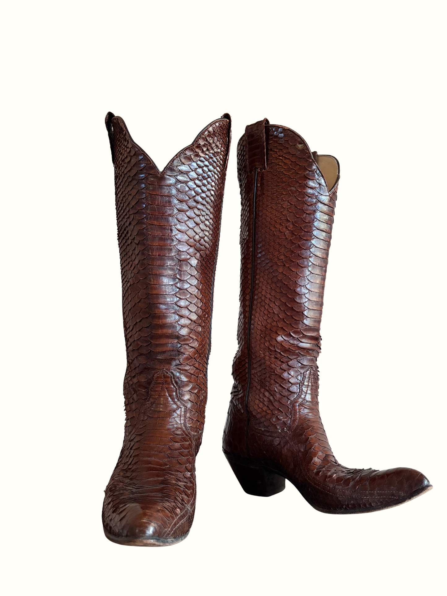 Vintage Snakeskin Larry Mahan Boots