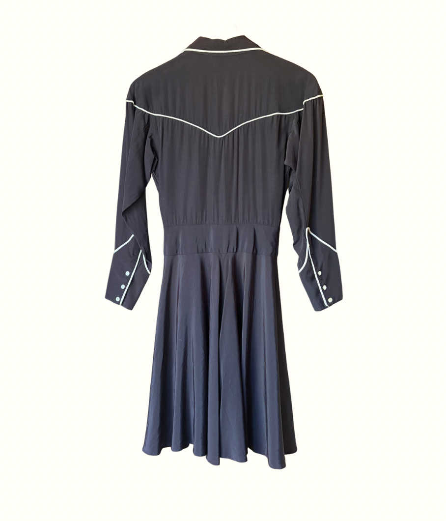Vintage Pearl Snap Dress
