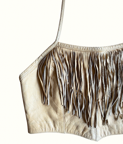 Leather Fringe Halter