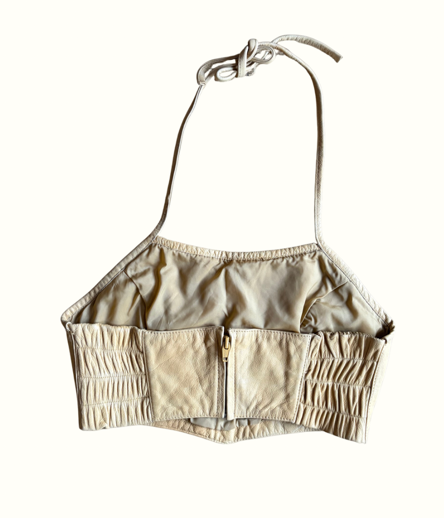 Leather Fringe Halter