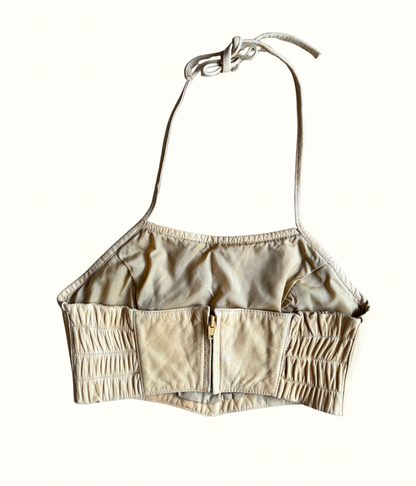 Leather Fringe Halter